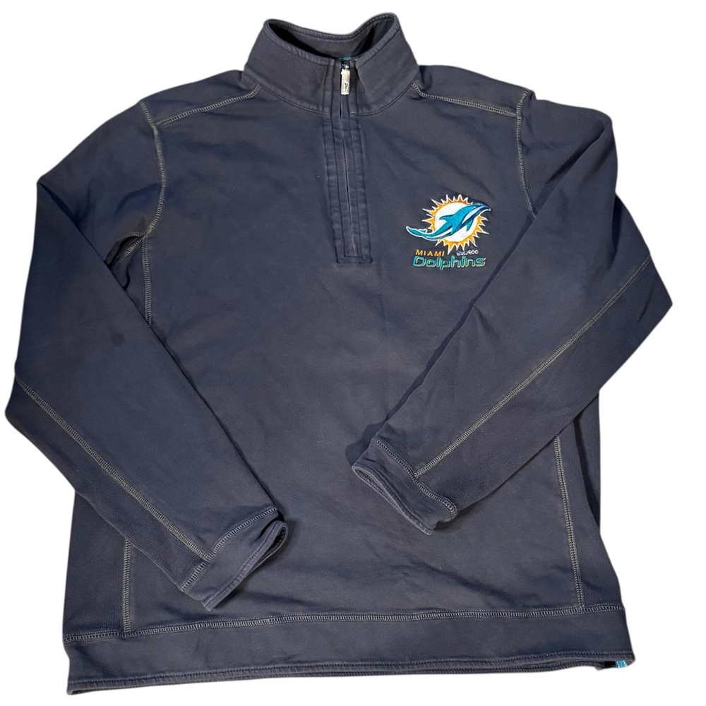 Tommy Bahama Miami Dolphins 1/4 Zip Sweatshirt M